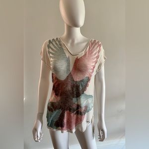 Guess Graphic Tee in Off-White